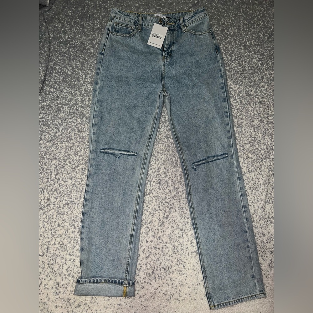 Princess Polly DNM Holland High Rise Straight Leg Jeans Denim size 4